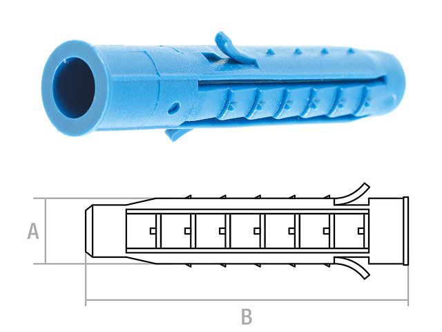 Дюбель распорный 10х100 mm четырехсегментный (4 шт в зип-локе)  STARFIX SMZ2-46385-4