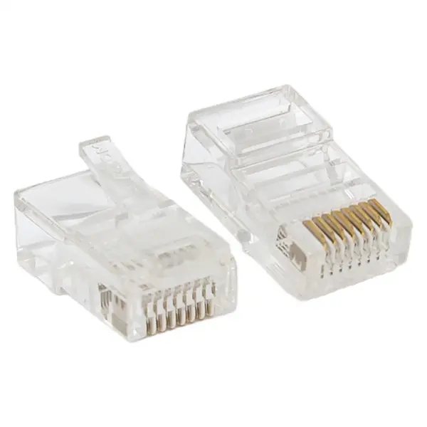 Коннектор RJ-45 TERACOM PRO неэкран. 8P8C 30мкд Cat.5E универс. (упак.50шт) EKF TRP-PLUG-5EUTP-50