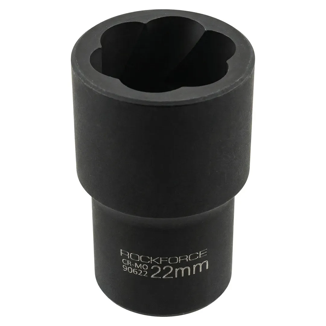 Головка-экстрактор для поврежденных болтов/гаек 22мм, 1/2" Rock FORCE RF-90622