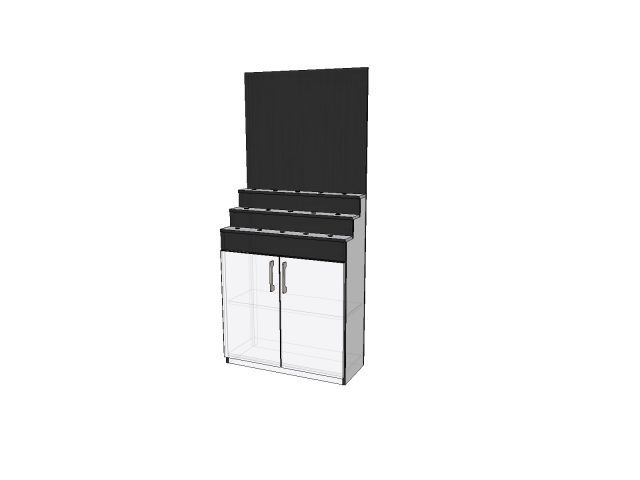 Стенд для смесителей с дверцами (900 х 388 х 2000 (Ш х Г х В)) a-five ST-SSD-A5