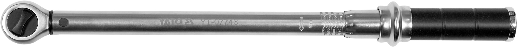 Ключ динамометрический 1/2" 445-465mm (40-200Nm)  YATO YT-07743