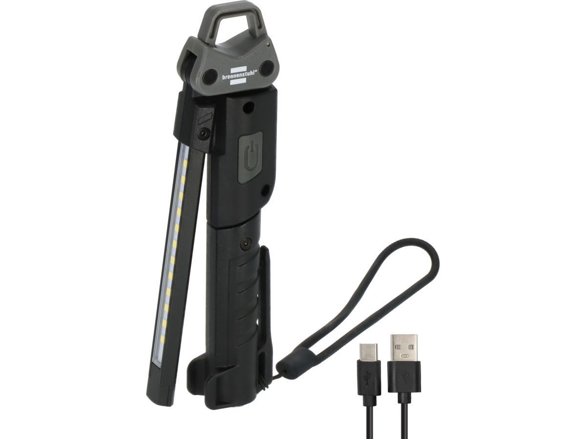 Фонарь-переноска аккумуляторный HL 400 AC (IP20, 400Лм, USB Type-C кабель в комплекте) BRENNENSTUHL 1173730002