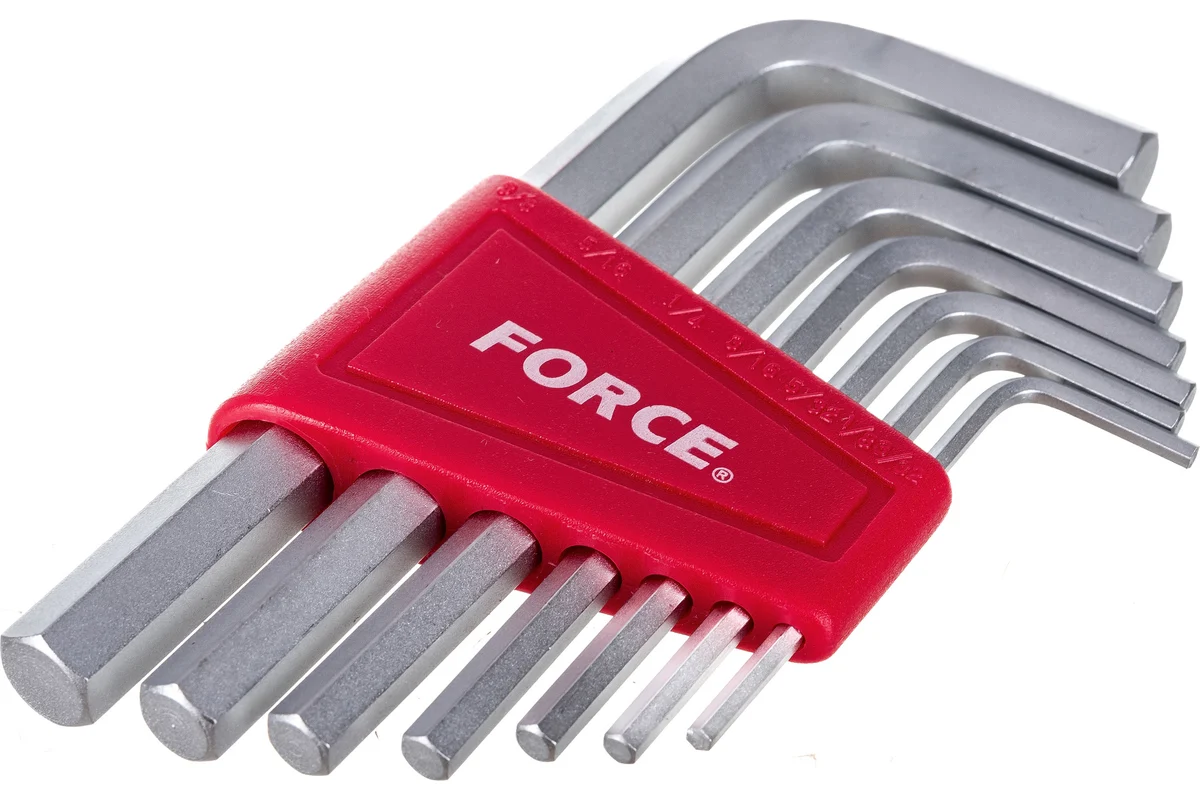 Набор шестигранников 7пр. дюймовые  Force 5072S