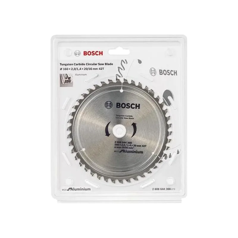 Пильный диск 160х2,0х20 мм Z42 ECO for Aluminium BOSCH 2.608.644.388