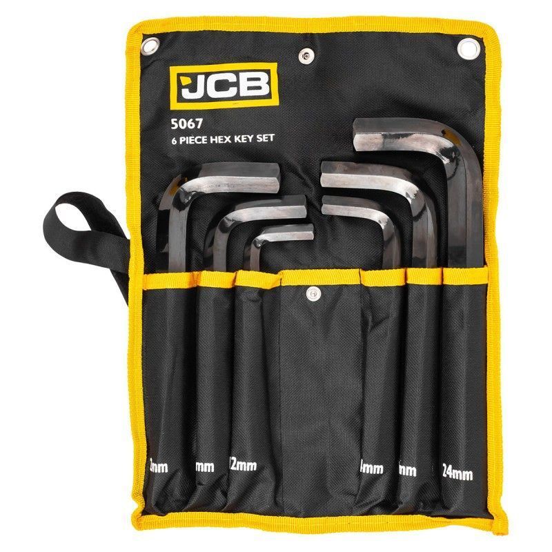 Набор ключей 6-гранных Г-образных 6пр. 12-24 мм JCB JCB-5067