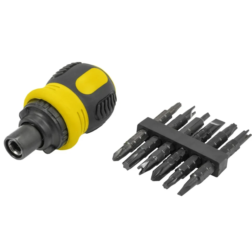 Отвертка реверсивная в комплекте с битами, набор  WMC TOOLS WMC-32807MR