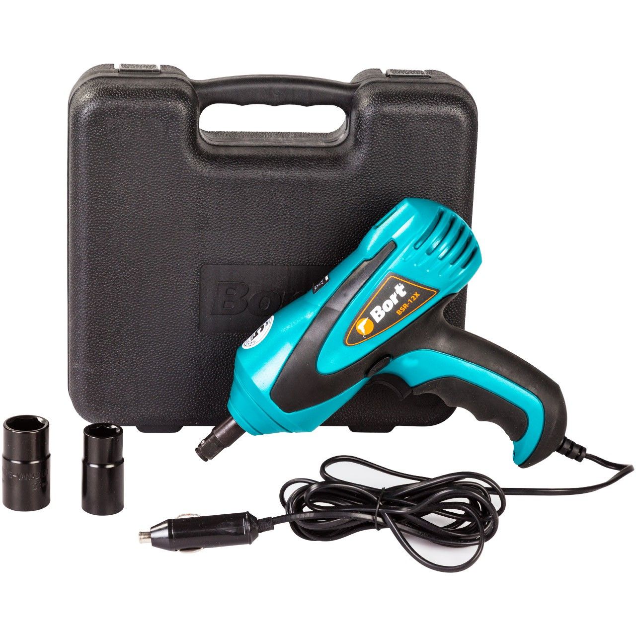 Гайковерт проводной автомобильный 12В, 380Нм, 3400об/мин, Bort BSR-12X