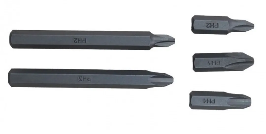 Бита крестообразная PH.4х80мм, 5/16" Rock FORCE RF-151804