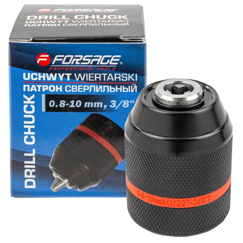 Патрон цанговый для дрели (1-10мм, 3/8")  Forsage F-G00520