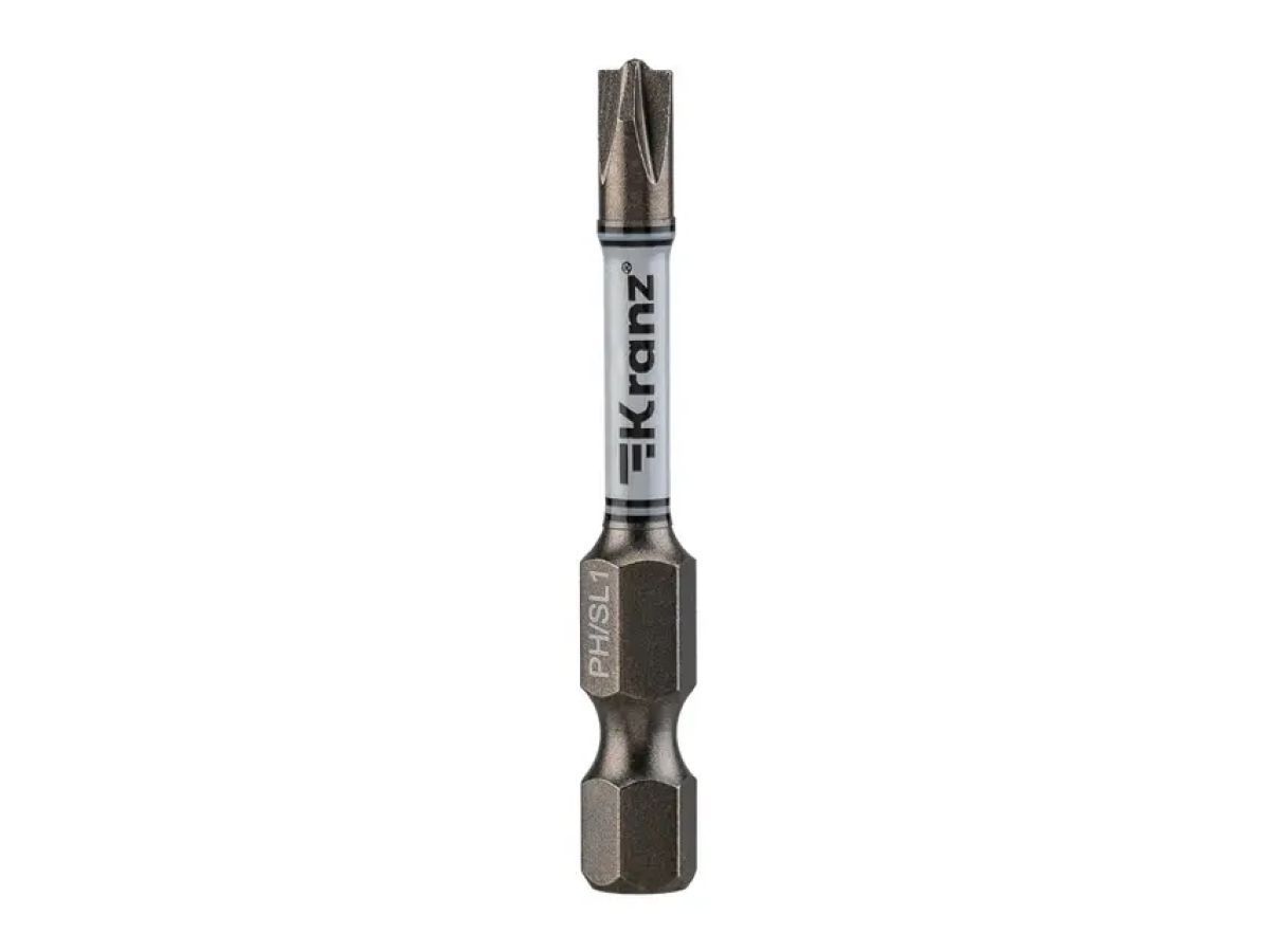 Бита для шуруповерта PH/SL1х50 мм (2 шт/уп) KRANZ KR-92-0413-3