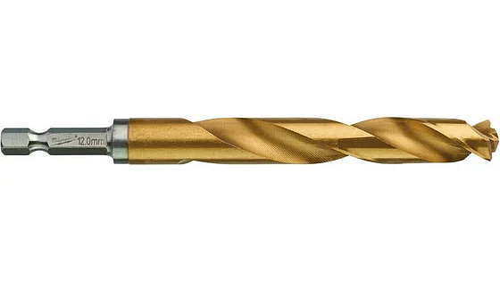 Сверло по металлу Shokwave Red Hex HSS-G Tin 12.0 мм (1 шт), MILWAUKEE 48894727