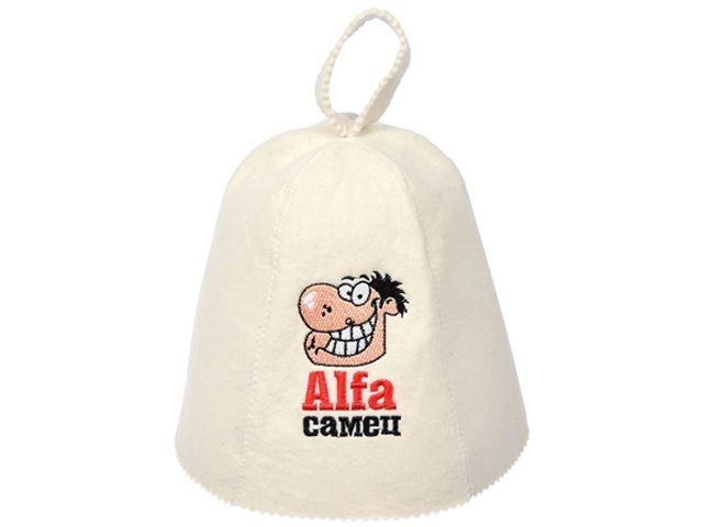 Шапка для бани и сауны "Alfa самец", "Банные штучки" из войлока  ...БАННЫЕ ШТУЧКИ 41144