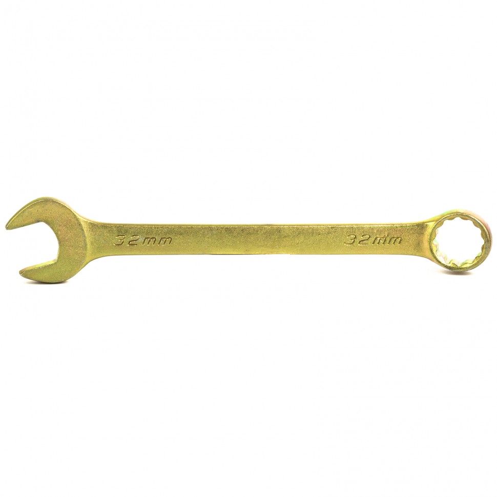 Ключ комбинированный, 32 mm, желтый цинк  Сибртех 14989