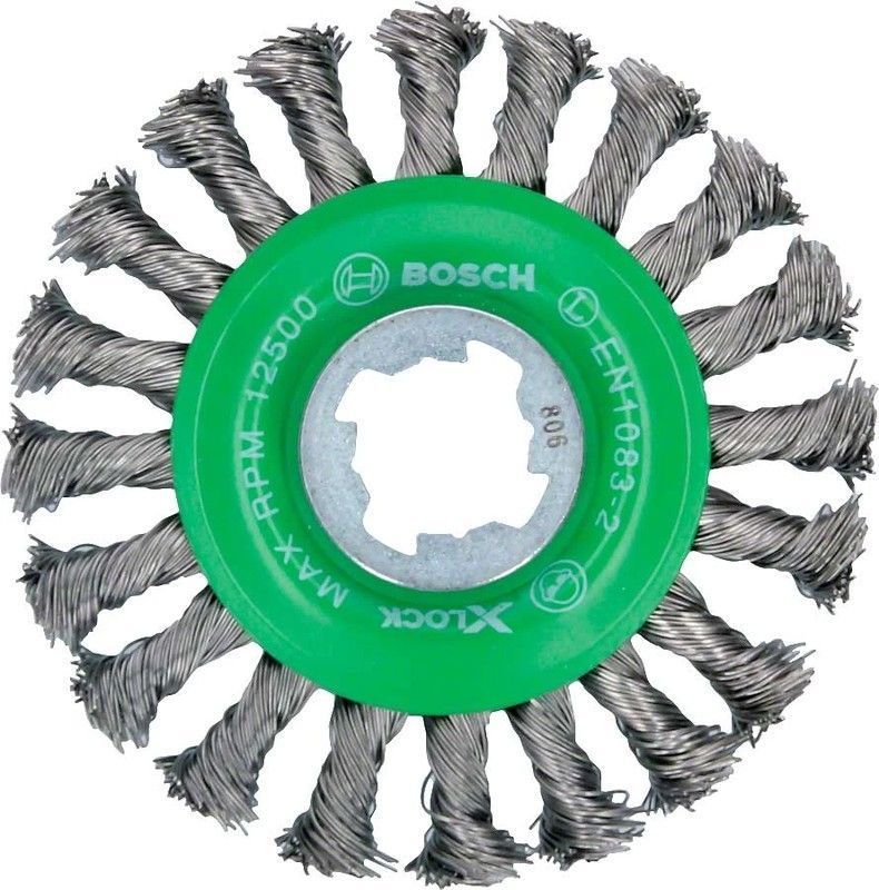 Щетка кольцевая 115 мм X-Lock (Inox / сталь 0,5 мм), BOSCH 2.608.620.733