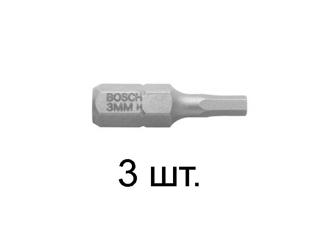 Насадка с шестигранным хвостовиком Is 1.5 25mm (3 шт)  BOSCH 2607001716