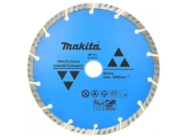 Алмазный круг 180х22,23 мм по бетону сегмент. Турбо ( сухая резка) MAKITA