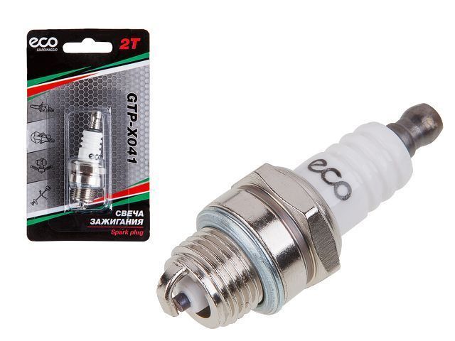 Свеча зажигания  GTP-X041 (2Т, М14*1.25, резьба 9.5 mm) ECO GTP-X041