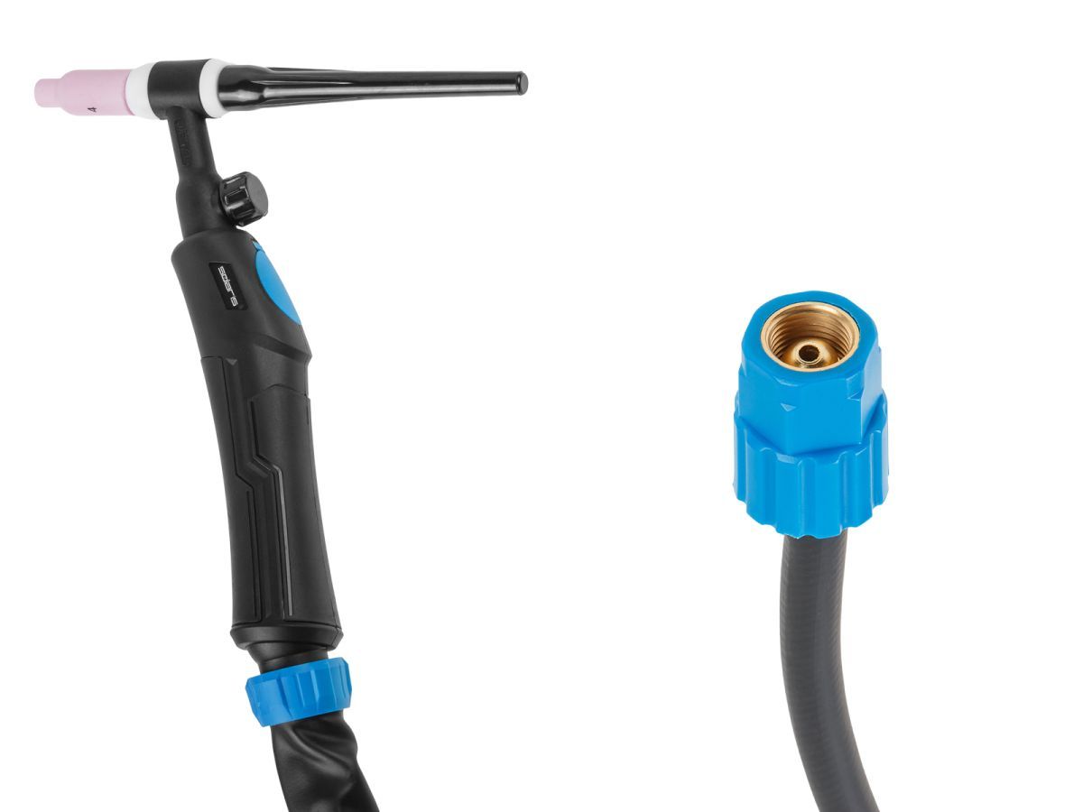 Горелка сварочная TIG WGT-17V (8м, 150А, разъем M16x1.5, вентиль) SOLARIS SL5715-2