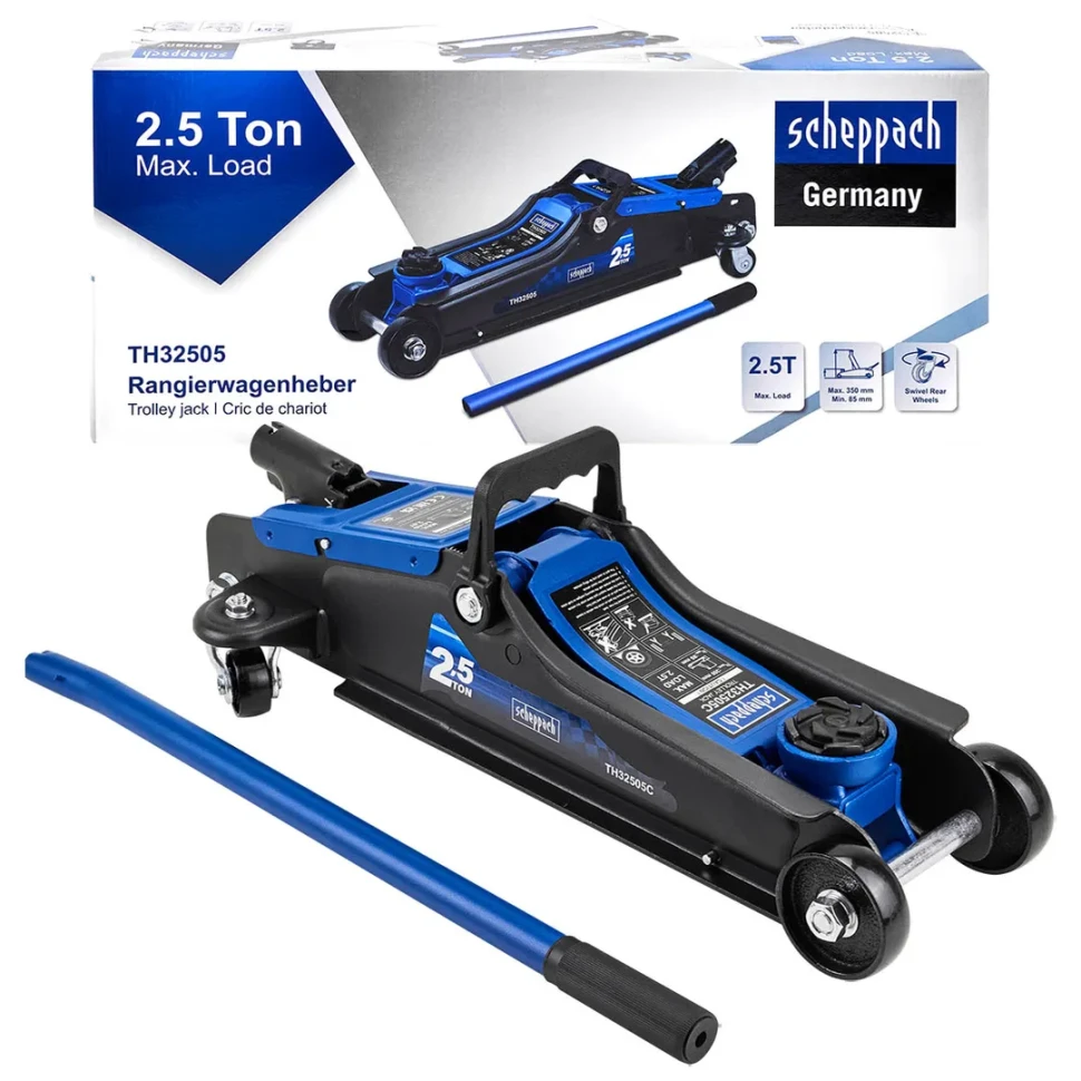 Домкрат подкатной гидравлический 2,5т  Scheppach Sch-TH32505