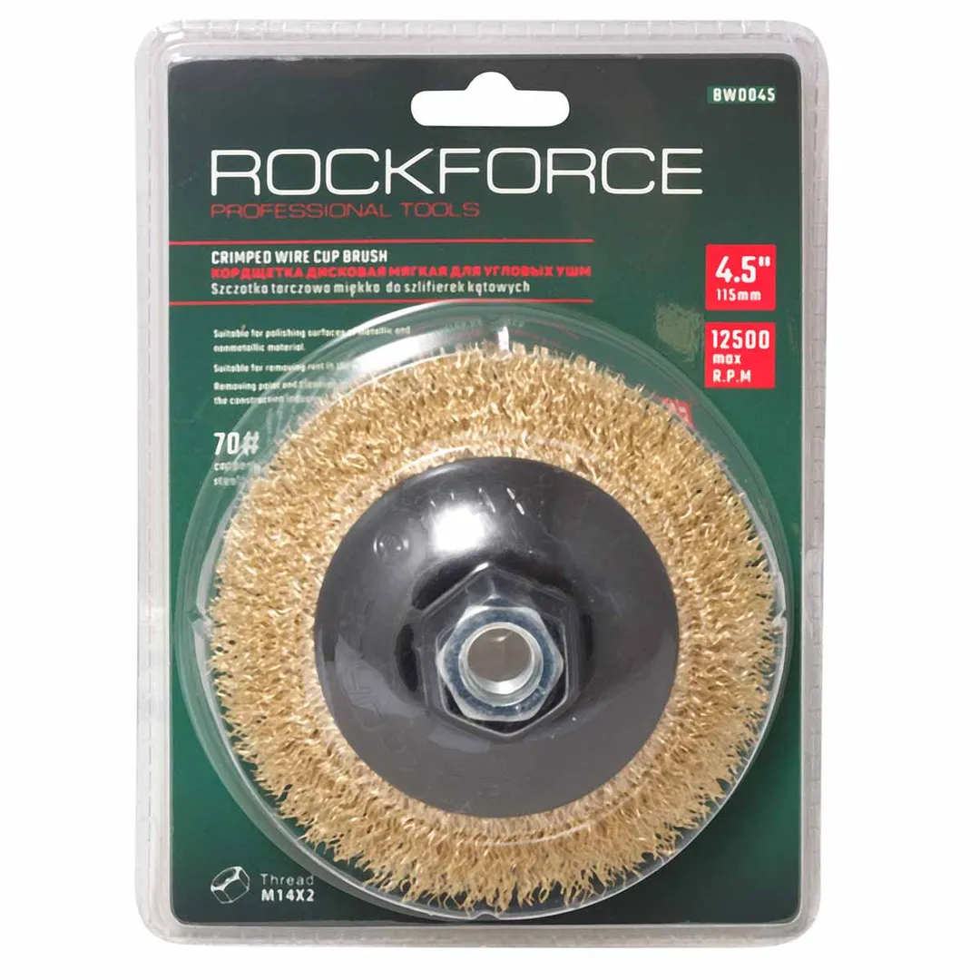 Кордщетка дисковая 115мм  Rock FORCE RF-BWD045