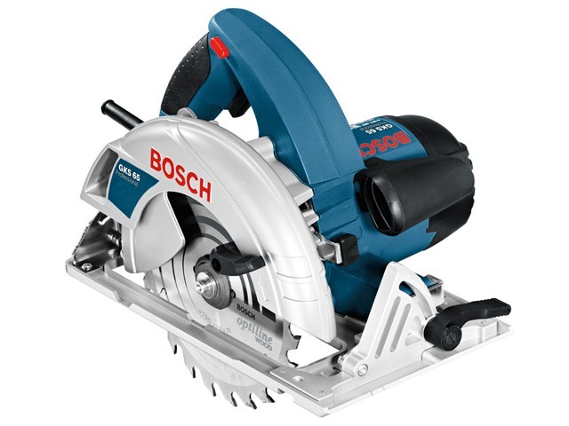 Пила циркулярная GKS 65, 1600Вт, 190х30 мм, до 65 мм BOSCH 0601667000