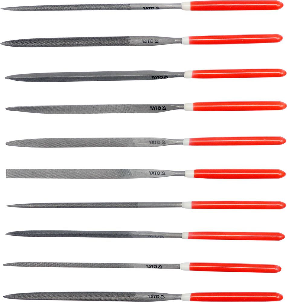 Набор надфилей 10пр. (5х180х85mm)  YATO YT-6165