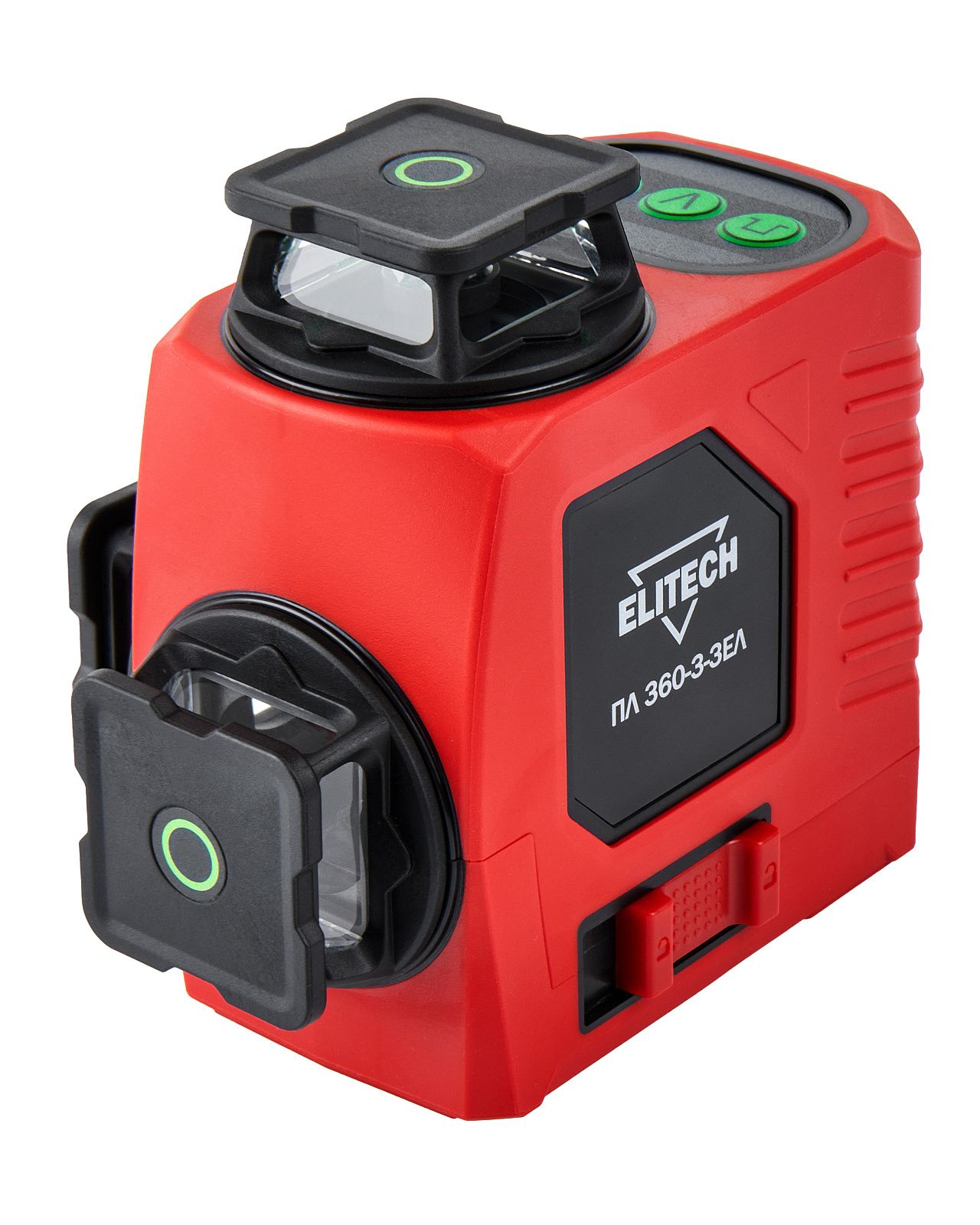 Нивелир лазерный ПЛ 360-3-ЗЕЛ (Зеленый / 25 м / 3 луча 360° / Li-Ion / Коробка) ELITECH 204870