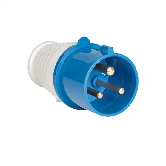 Вилка перенос. 013 2Р+РЕ 16А 220В IP44  EKF ps-013-16-220
