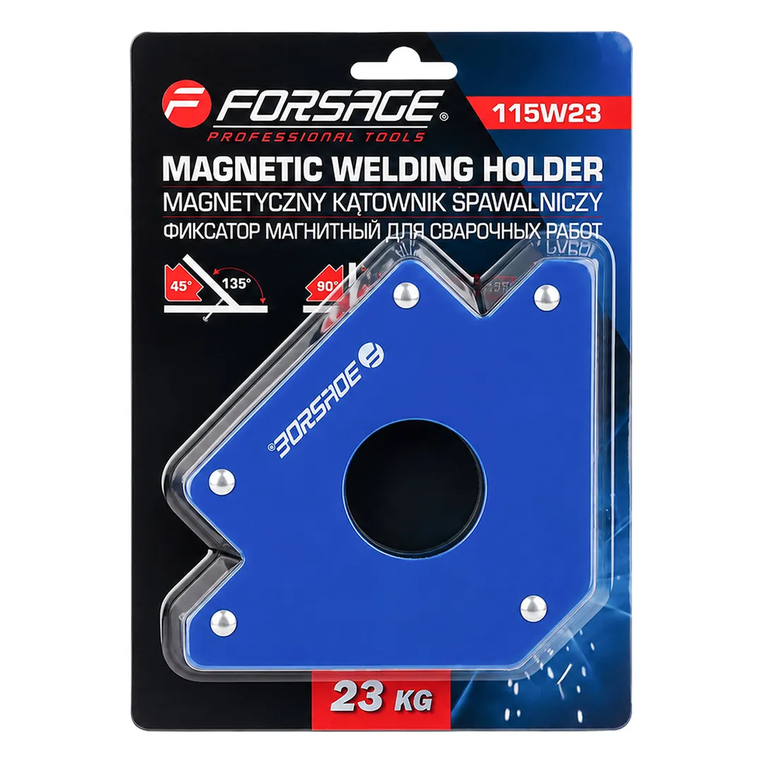 Фиксатор магнитный для сварочных работ (23кг, 135гр., 45гр.) Forsage F-115W23
