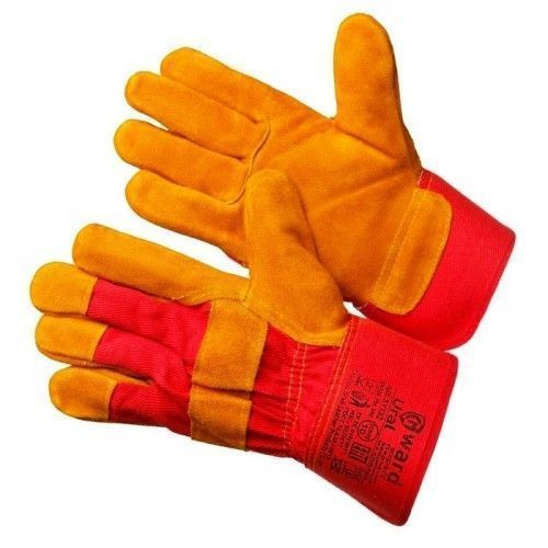 Перчатки комбинированные из спилка оранжевого цвета (р.10 (XL)) Ural  ...GWARD XY132