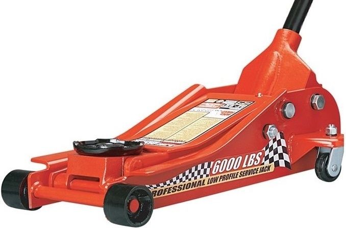 Домкрат подкатной 2,5т (h min 86мм, h max 455мм) с низким профилем Torin T830018D