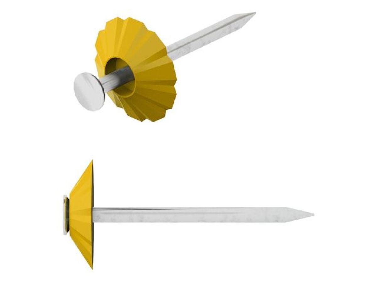 Гвозди декоративные 1.8х32 mm желтая шляпка (100 шт) STARFIX SMZ1-92333-100