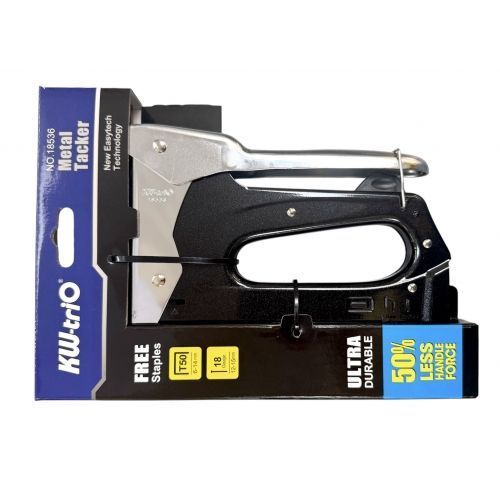 Степлер 6-14мм (тип 140/ G/ 11/ T50) 2 в 1, усилие 15 lbs KW-triO 18536