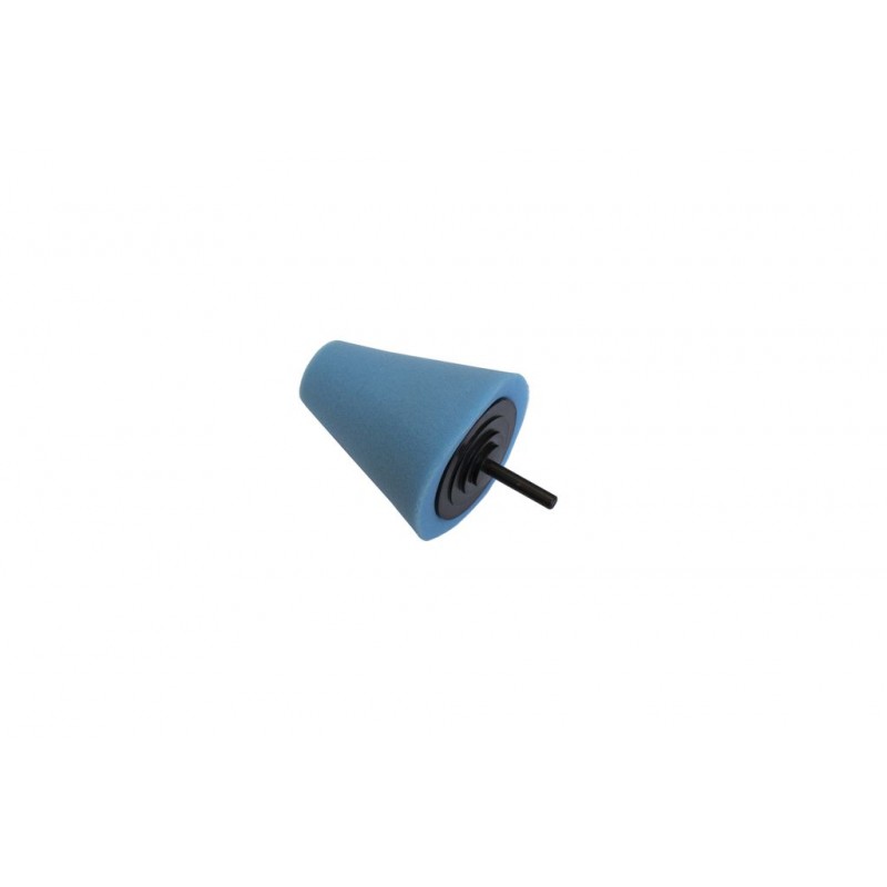 Губка полировальная для дрели конусная (80/30 мм.,синяя)  Forsage F-PL80M