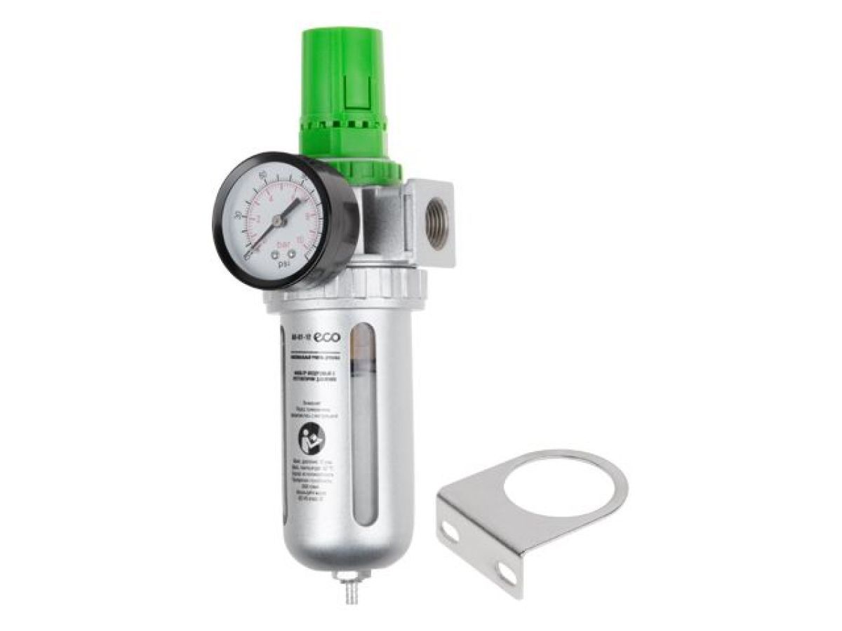Фильтр воздушный с регулятором давления, 1/2", ECO AU-01-12