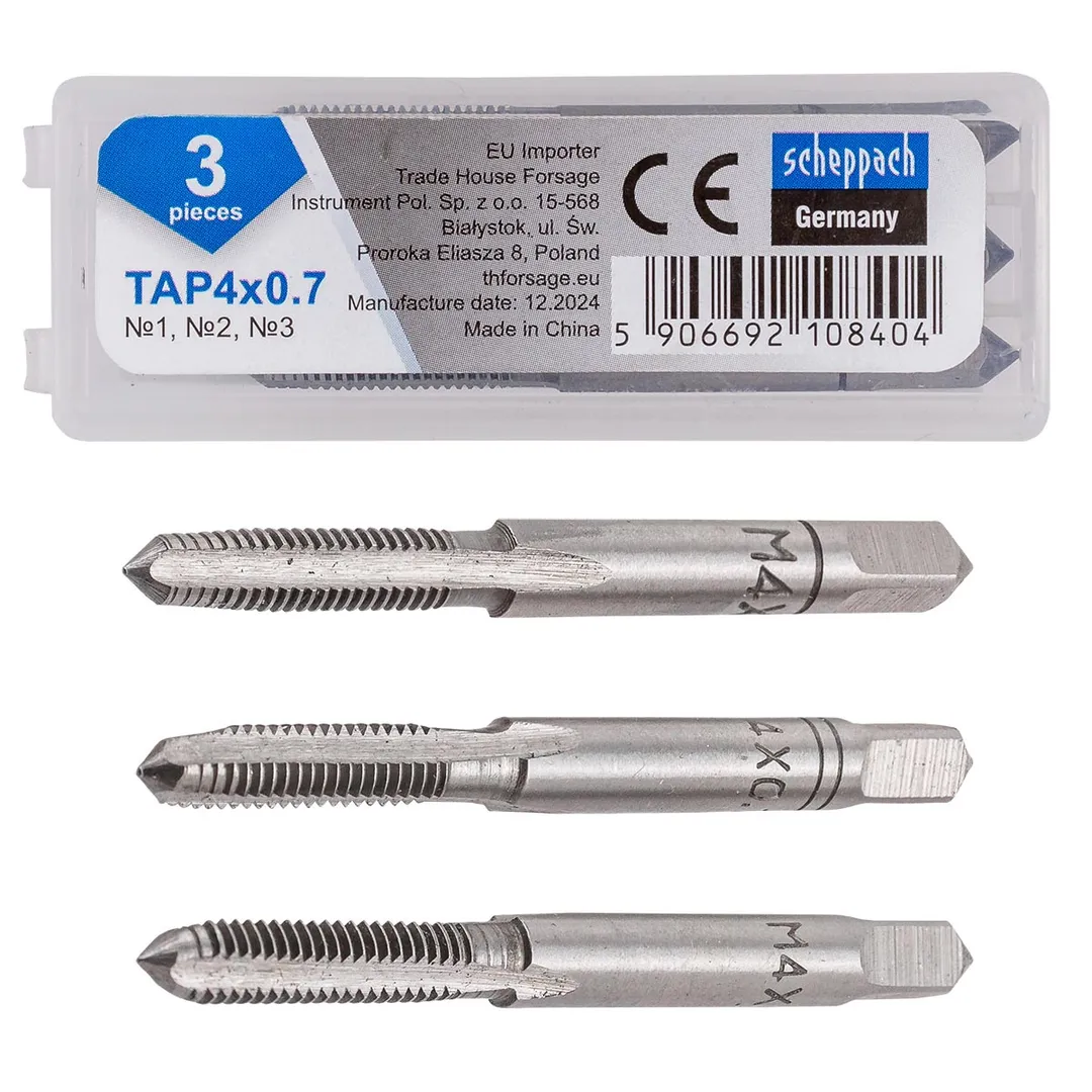 Метчик M4x0,7 (3шт)  Scheppach Sch-TAP4x0,7