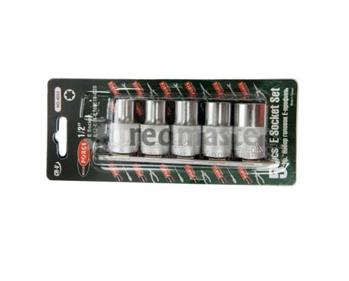Набор головок 1/2", E12-E20, 5пр. Е-профиль на планке Rock FORCE RF-4053