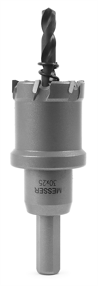 ТСТ коронка 30X25 с центрирующим сверлом и толкающей пружиной  ...MESSER 20-25-030