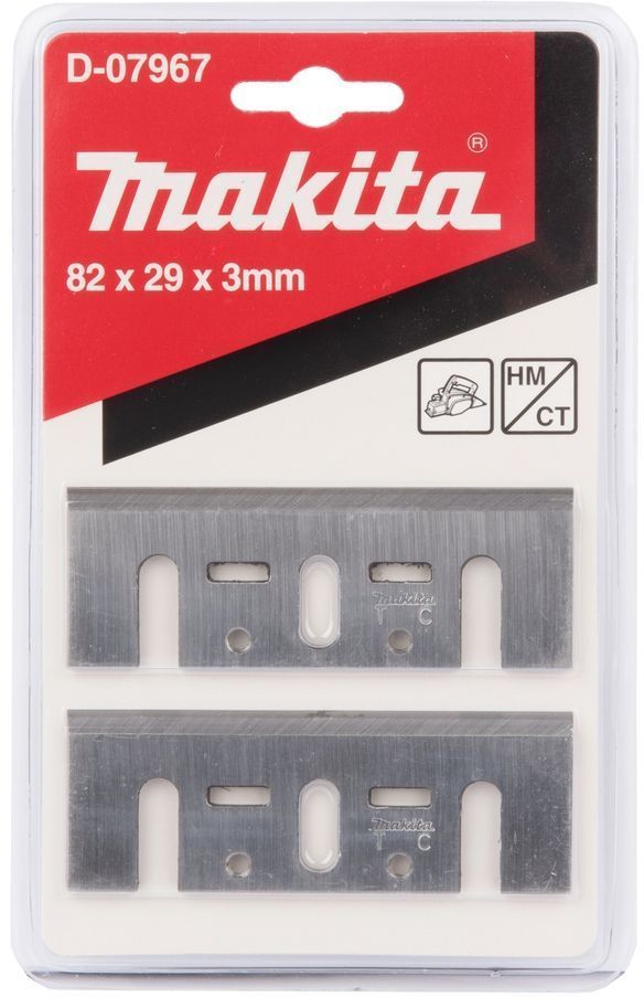 Нож односторонний 82 мм TCT (2 шт) к рубанкам KP0800 / KP0810 / DKP180 MAKITA D-07967