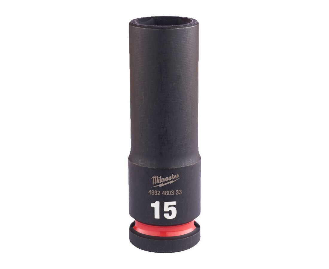 Головка ударная Shockwave 1/2" 15 мм (глубокая / NEW), MILWAUKEE Milwaukee 4932480333