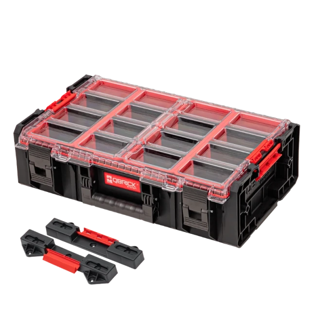 Ящик для инструментов  System ONE Organizer 2XL 2.0 + 2 Connect Adapters (черный)  ...QBRICK ORGQ2XLADCZAPG001