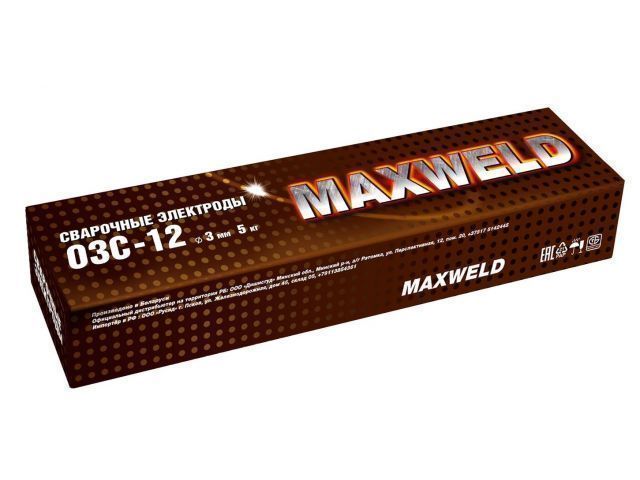 Электроды ОЗС-12 ф 3mm (уп. 5 кг) (Аналог МР-3, улучшенная линейка) MAXWELD 4.63115E+12
