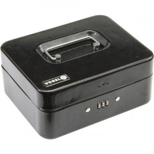 Ящик для денег металлический 200х160х90мм с кодовым замком  ...VOREL 78624