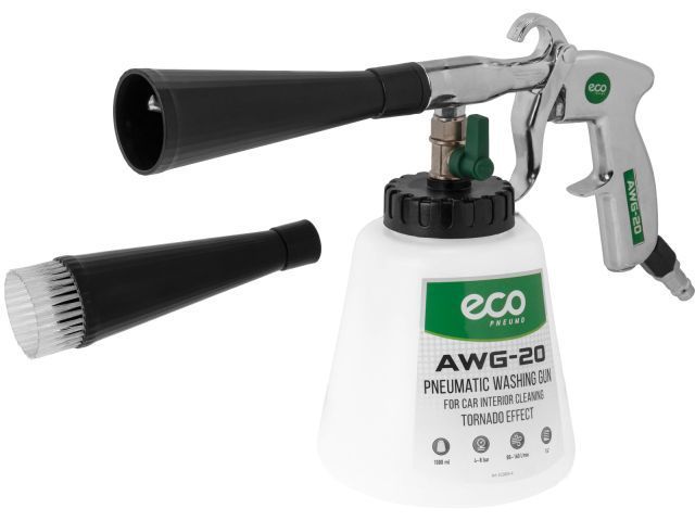 Пистолет моечный пневматический AWG-20 (для химчистки) (ТОРНАДОР, 160 л/мин, бак: 1000 мл, 4-8 бар) ECO EC3924-4