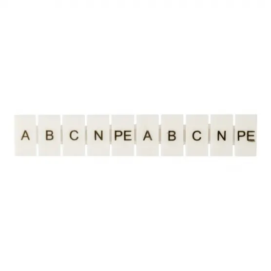 Маркеры для JXB-ST 1,5 с символами "A, B, C, N, PE" (100 шт.) PROxima EKF zb-st-1.5-A-PE