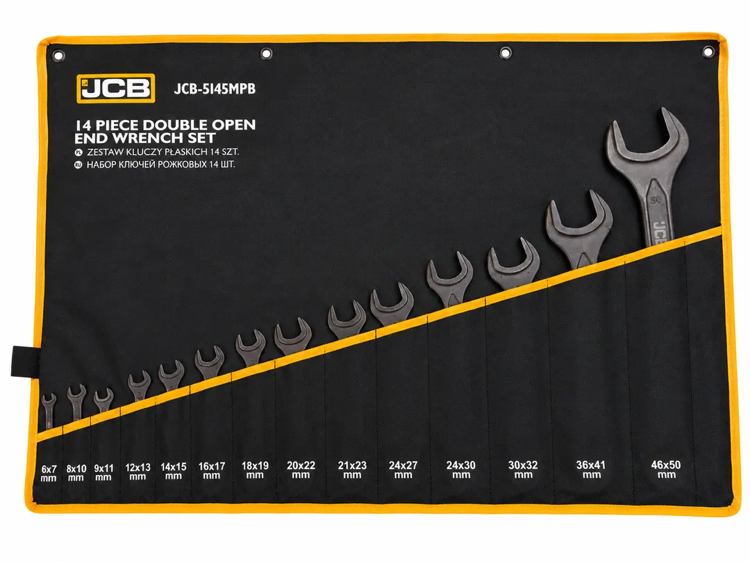 Набор ключей рожковых 14шт.  JCB JCB-5145MPB