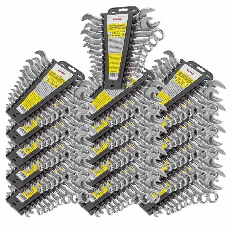 ( 16 K-T ) Набор ключей рожковых и комбинированных 12пр.(6х7,8х9,10,11,12,13,14,17,19,22,24х27,30х32мм), в пластиковом держателе WMC TOOLS WMC-5198 ( 16 K-T )