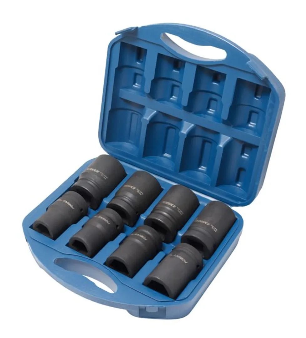 Набор головок ударных глубоких 8пр, 1'', 6гр.(22,24,27,30,32,36,38,41), в кейсе  ...Forsage F-8081MPB