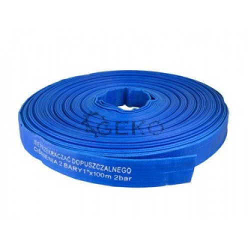 Напорный рукав ПВХ 1" 30м (синий)  GEKO G70013