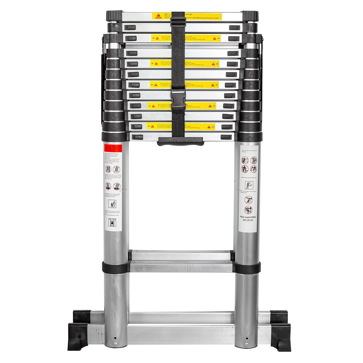 Стремянка телескопическая бытовая алюм. 5м (16+16 ступ.) FORCEKRAFT BL-TA500